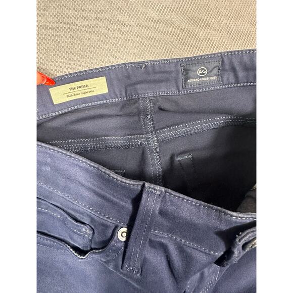 AG Adriano Goldschmied The Prima Jeans 25R Blue Mid Rise Cigarette - Picture 7 of 7